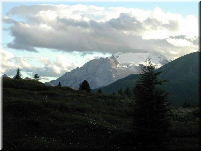 Marmolada vom Falzarego aus