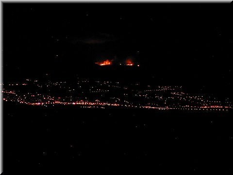 Waldbrand über Bastia